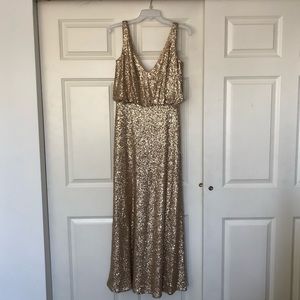 Gold Sequin Gown. Sorella Vita!